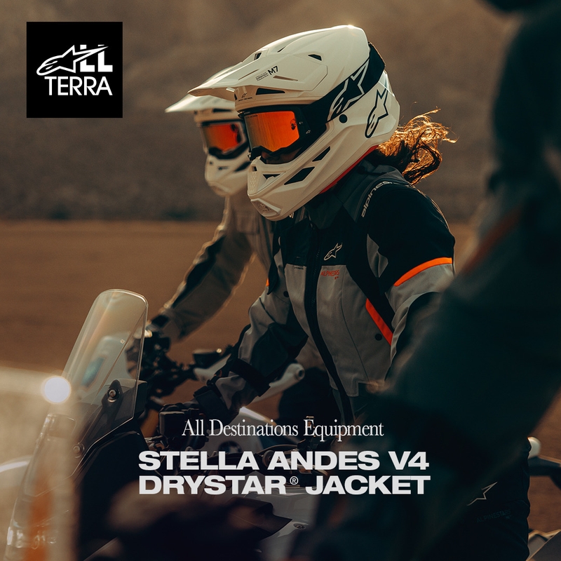 Dámská bunda na motorku Alpinestars Stella Andes V4 Drystar tmavě šedo-světle šedo-černo-červená