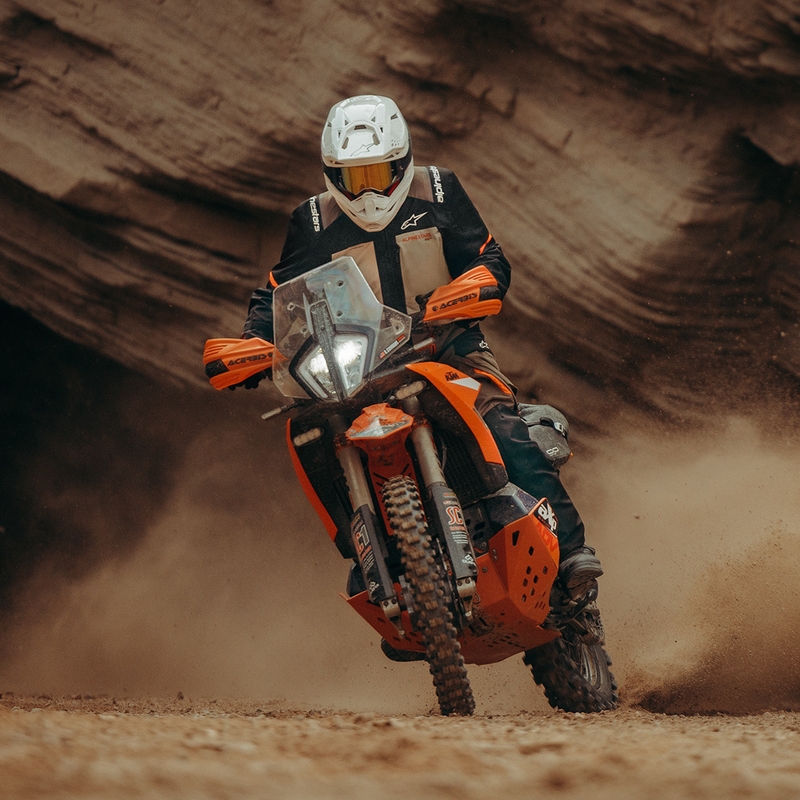 Bunda na motorku Alpinestars Andes V4 Drystar krémovo-světle hnědo-černo-fluo oranžová