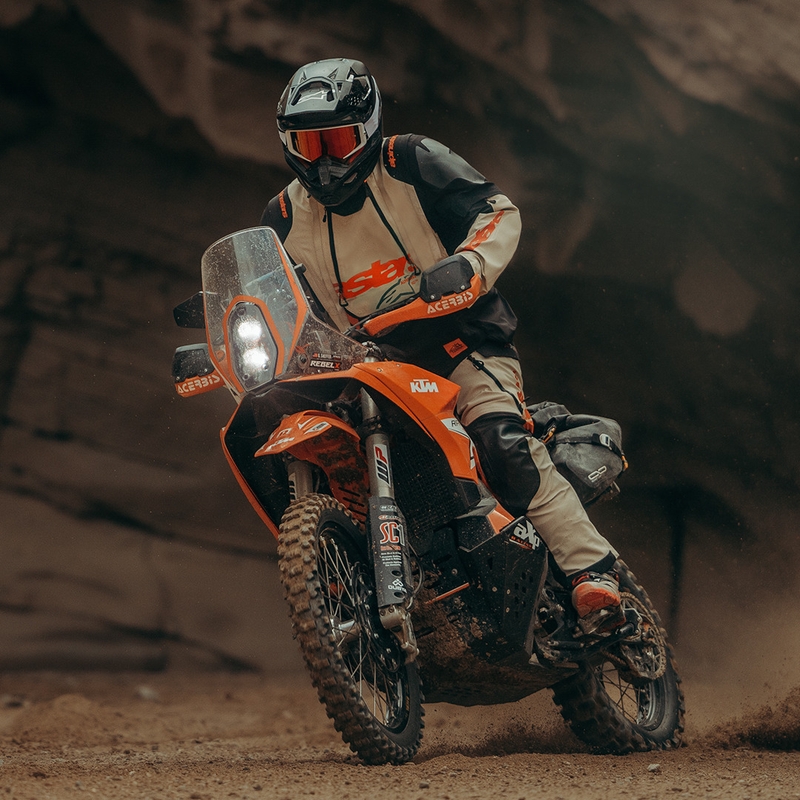 Bunda na motorku Alpinestars Halo PRO Drystar XF krémovo-černo-červená