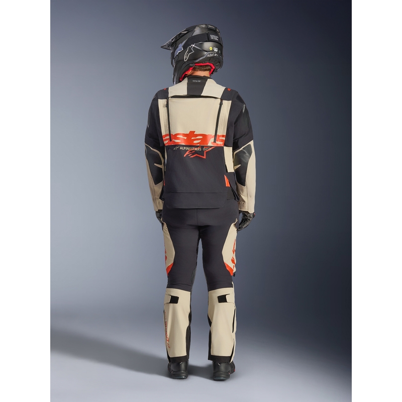 Bunda na motorku Alpinestars Halo PRO Drystar XF krémovo-černo-červená