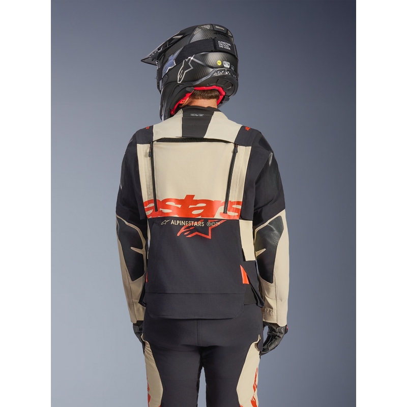 Bunda na motorku Alpinestars Halo PRO Drystar XF krémovo-černo-červená