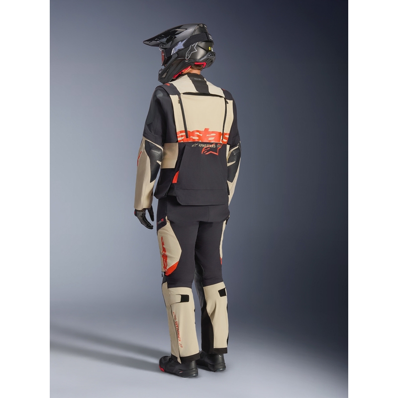 Bunda na motorku Alpinestars Halo PRO Drystar XF krémovo-černo-červená