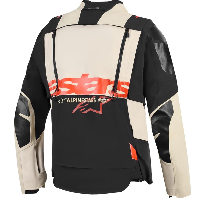 Bunda na motorku Alpinestars Halo PRO Drystar XF krémovo-černo-červená