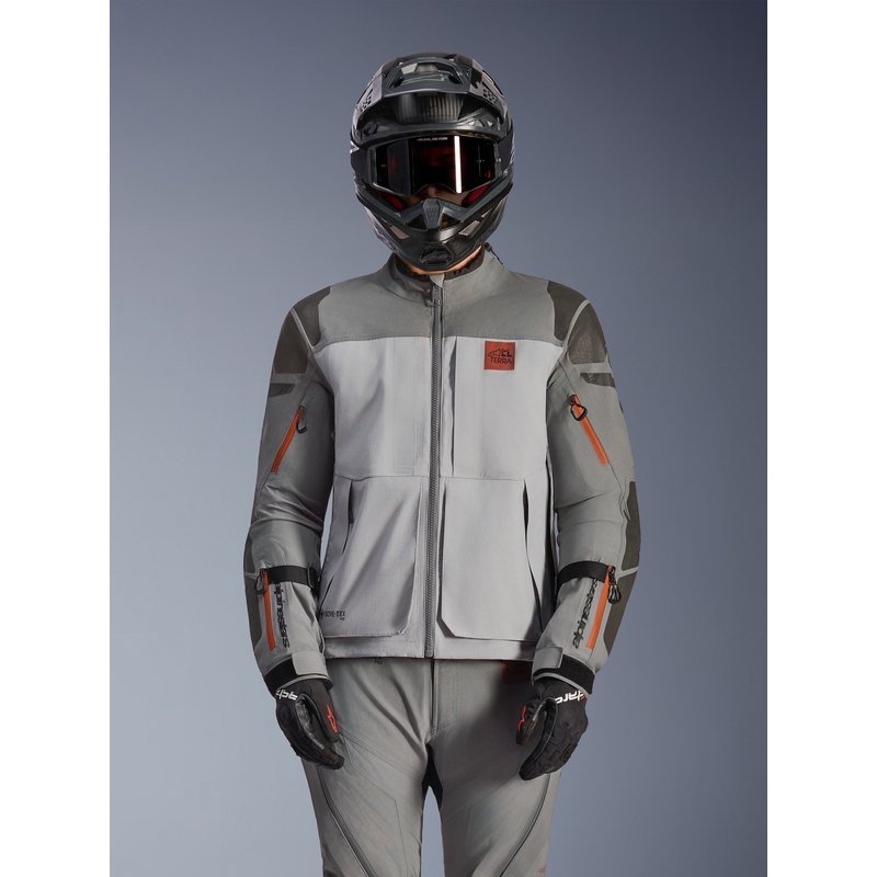 Bunda na motorku Alpinestars Nazca 3L Gore-Tex PRO tmavě šedo-světle šedá
