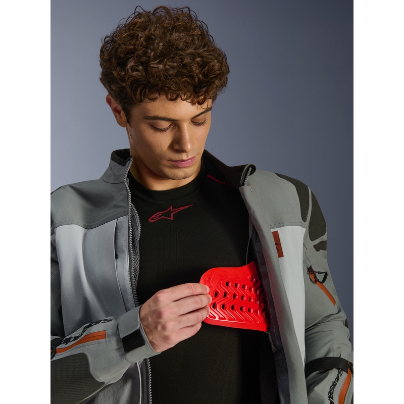 Bunda na motorku Alpinestars Nazca 3L Gore-Tex PRO tmavě šedo-světle šedá