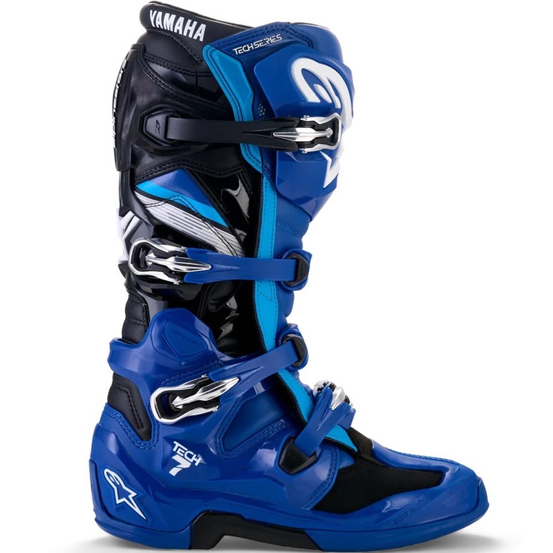 Motokrosové boty Alpinestars TECH 7 YAMAHA kolekce modro-bílo-černé