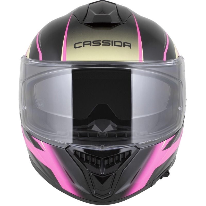 Integrální helma na motorku Cassida Integral GTS 2.1 Mega černo-růžovo-bílo-vanilková