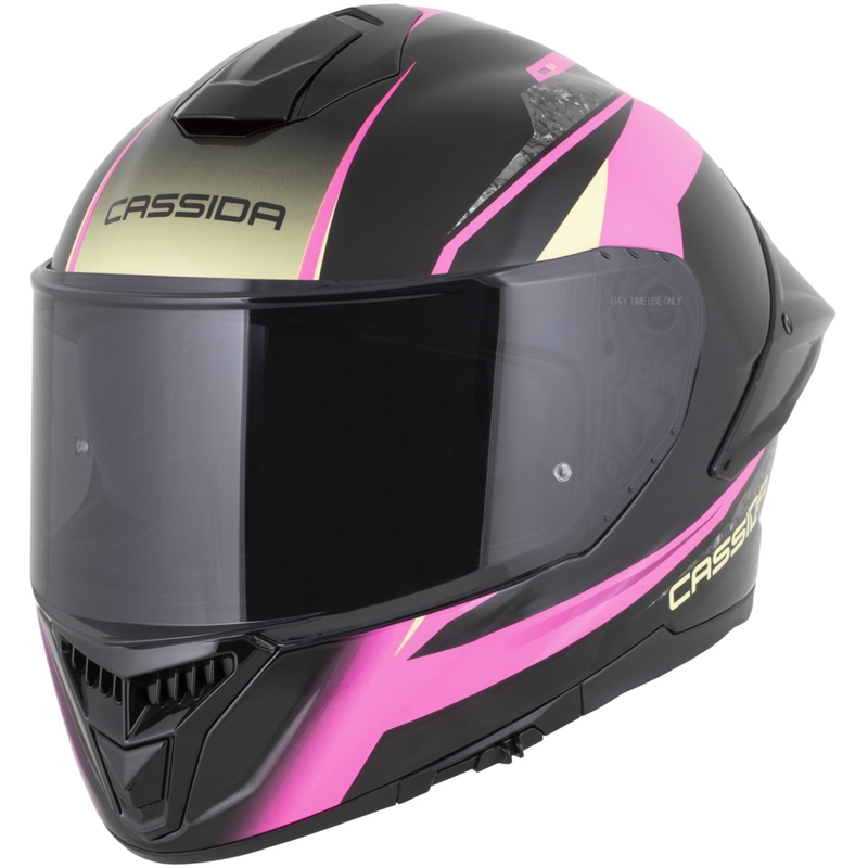 Integrální helma na motorku Cassida Integral GTS 2.1 Mega černo-růžovo-bílo-vanilková