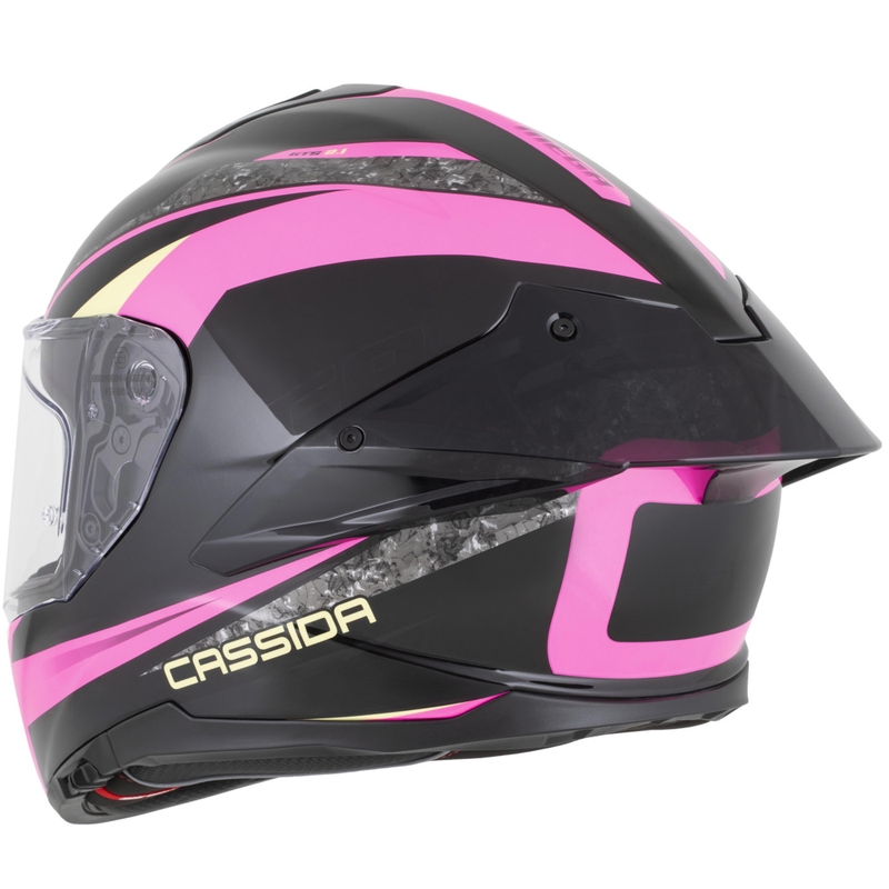 Integrální helma na motorku Cassida Integral GTS 2.1 Mega černo-růžovo-bílo-vanilková