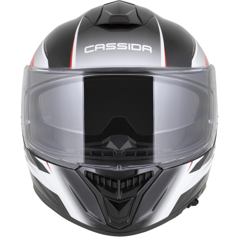 Integrální helma na motorku Cassida Integral GTS 2.1 Mega černo-bílo-červená