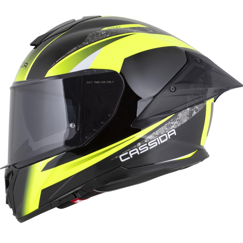 Integrální helma na motorku Cassida Integral GTS 2.1 Mega černo-fluo žluto-bílá
