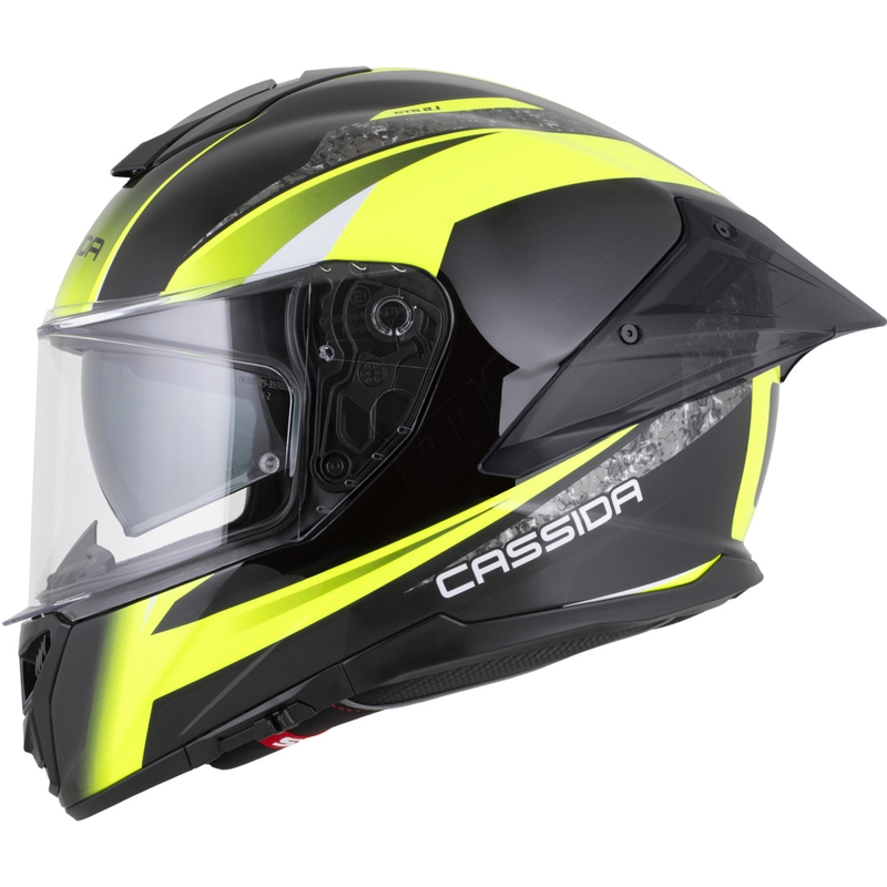 Integrální helma na motorku Cassida Integral GTS 2.1 Mega černo-fluo žluto-bílá
