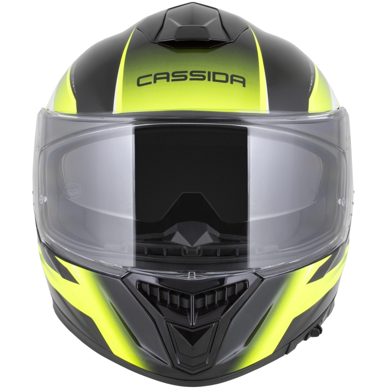 Integrální helma na motorku Cassida Integral GTS 2.1 Mega černo-fluo žluto-bílá