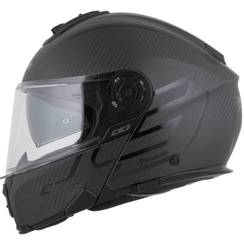 Vyklápěcí helma na motorku Cassida Modulo 2.1 Plus Carbon BlackOut matná černá