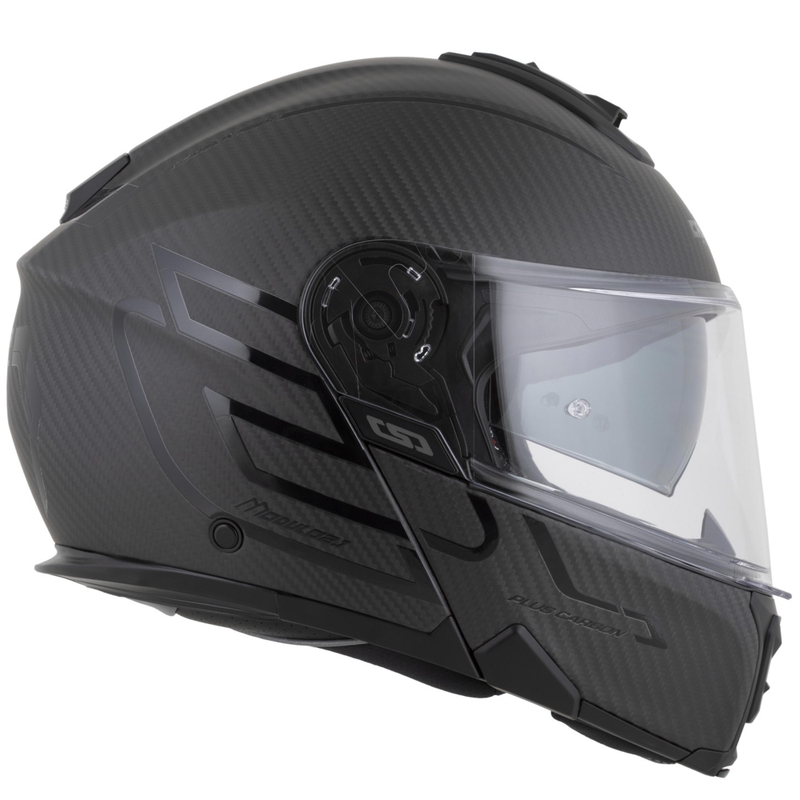 Vyklápěcí helma na motorku Cassida Modulo 2.1 Plus Carbon BlackOut matná černá