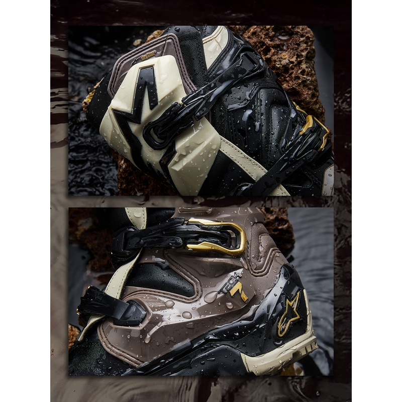 Boty na motorku Alpinestars TECH 7 Enduro Drystar černo-tmavě šedo-zlaté