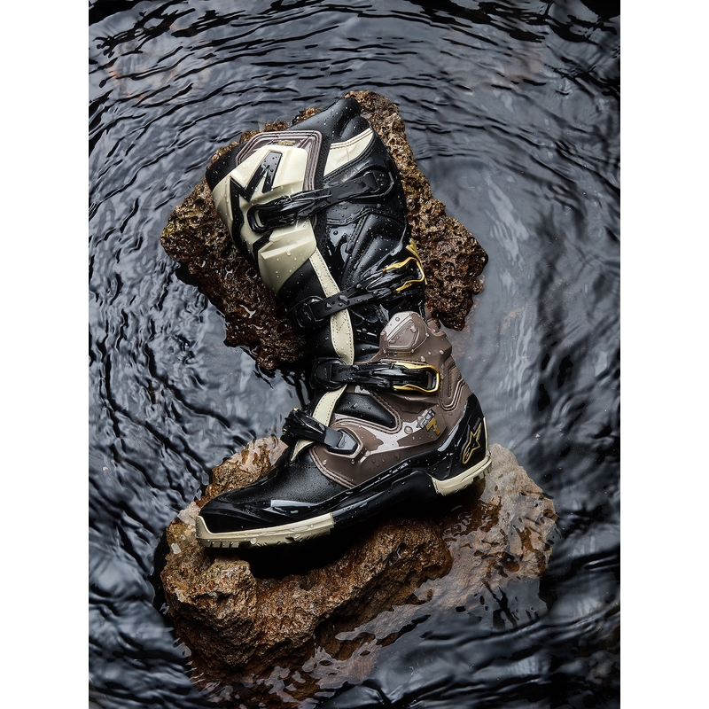 Boty na motorku Alpinestars TECH 7 Enduro Drystar černo-tmavě šedo-zlaté
