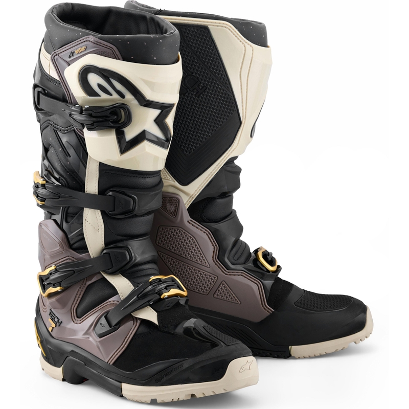 Boty na motorku Alpinestars TECH 7 Enduro Drystar černo-tmavě šedo-zlaté