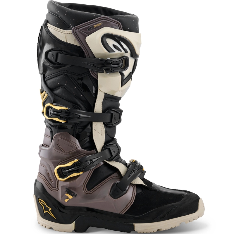 Boty na motorku Alpinestars TECH 7 Enduro Drystar černo-tmavě šedo-zlaté