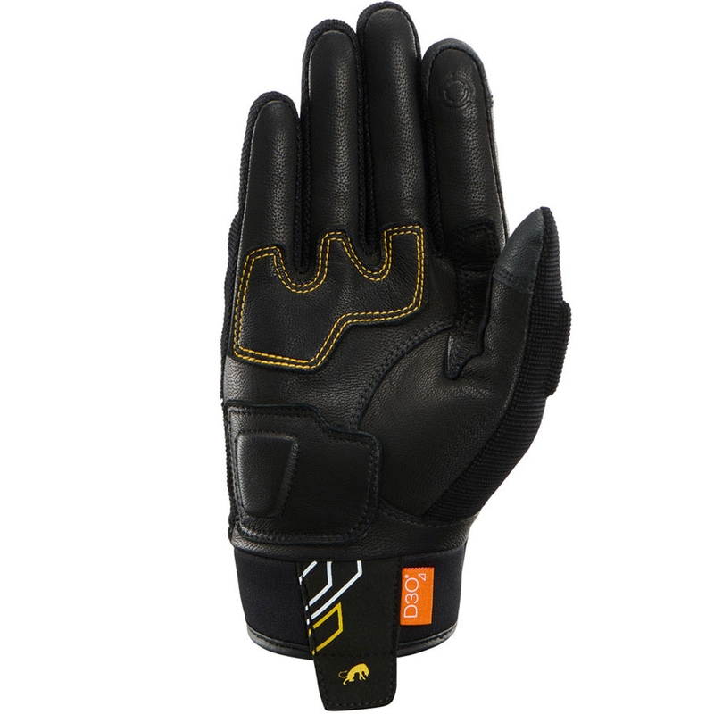 Dámské rukavice na motorku Furygan Jet Neon D3O® Evo černo-zlaté