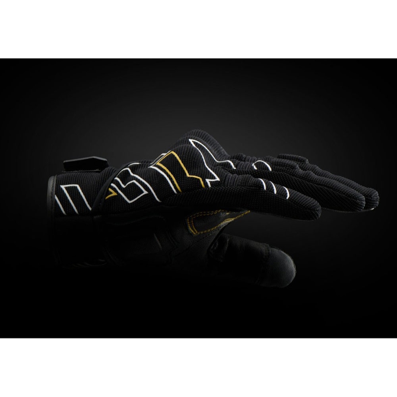 Dámské rukavice na motorku Furygan Jet Neon D3O® Evo černo-zlaté