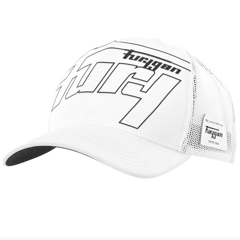 Kšiltovka Furygan Trucker Rage bílo-černá