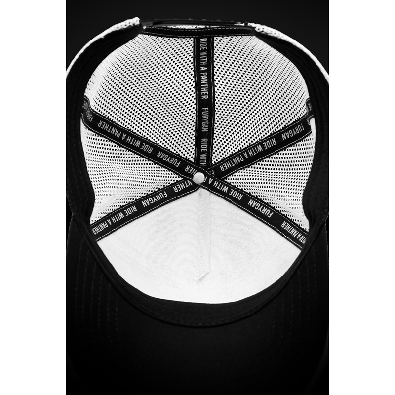 Kšiltovka Furygan Trucker Rage bílo-černá