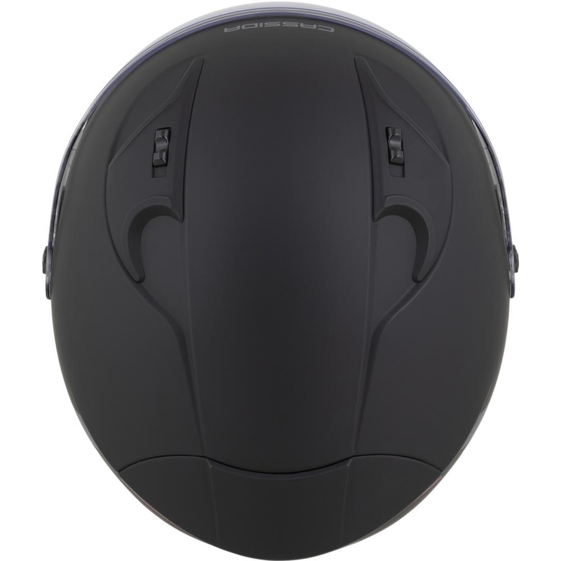 Otevřená helma na motorku Cassida Reflex 2.0 Safety matná černo-šedo-reflexní stříbrná