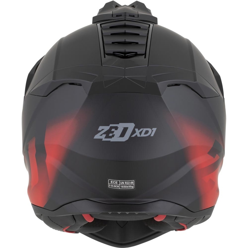 Enduro helma na motorku ZED XD1 matná černo-červená