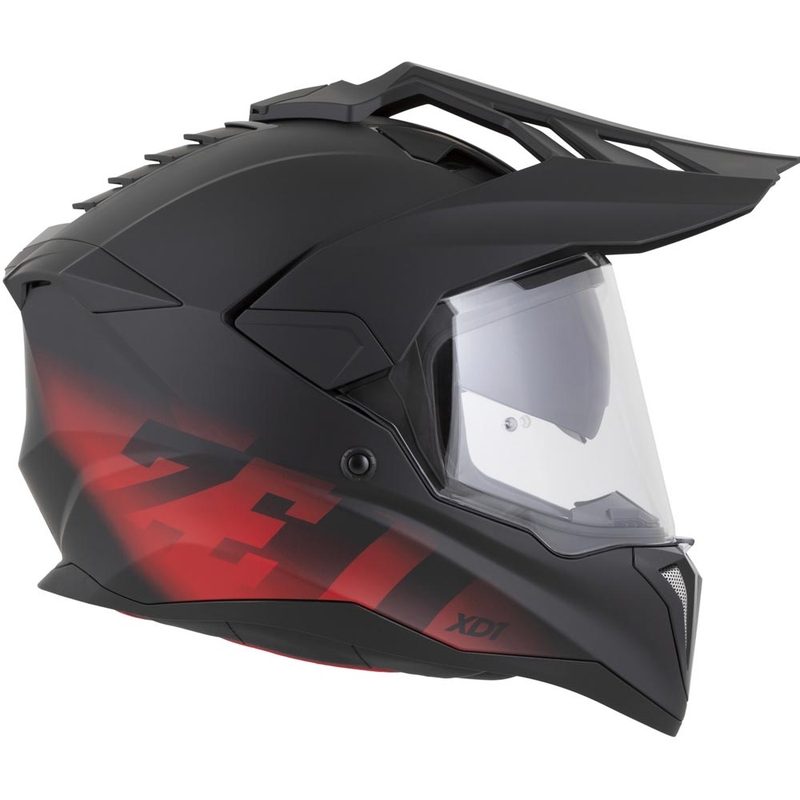 Enduro helma na motorku ZED XD1 matná černo-červená