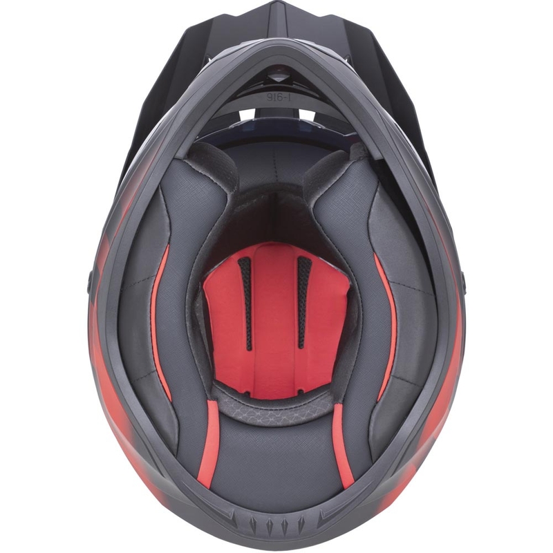 Enduro helma na motorku ZED XD1 matná černo-červená