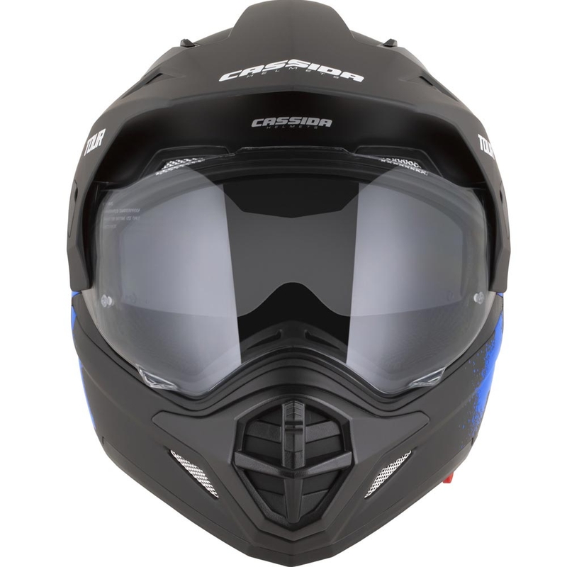 Enduro helma na motorku Cassida Tour 2.0 Crew matná černo-modrá