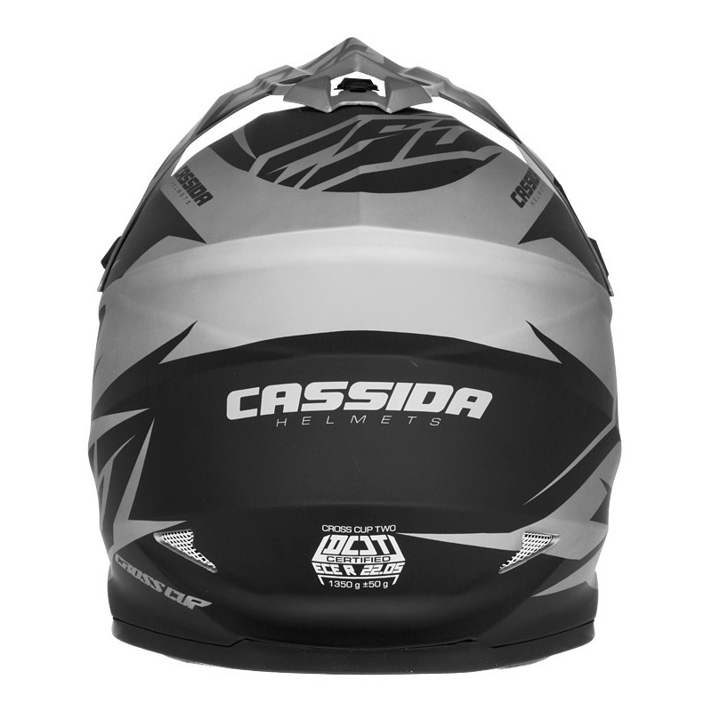 Motokrosová přilba Cassida Cross Cup Two černo-šedá