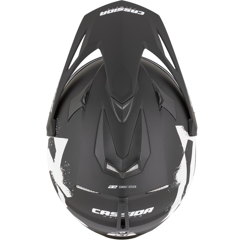 Enduro helma na motorku Cassida Tour 2.0 Crew matná černo-bílá