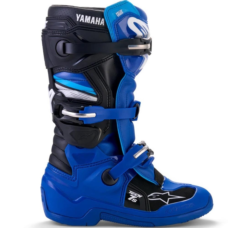 Dětské motokrosové boty Alpinestars TECH 7 S YAMAHA kolekce modro-bílo-černé