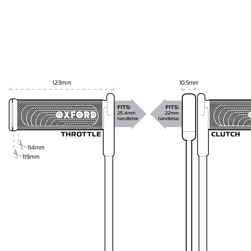 Vyhřívané gripy Oxford HotGrips Advanced Integrated Sport černé