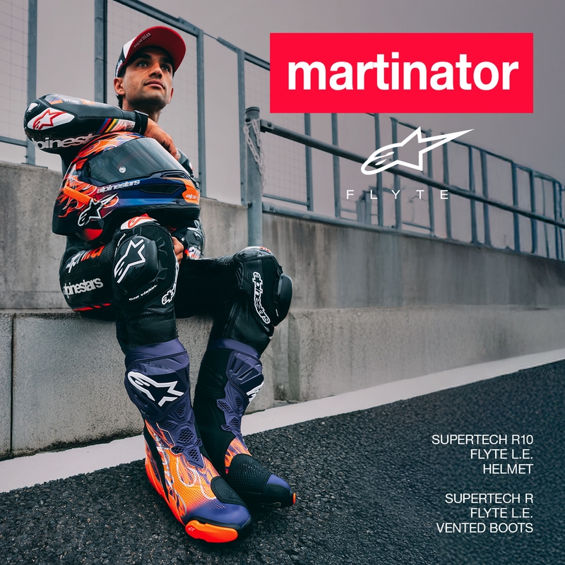 Integrální helma na motorku Alpinestars Supertech R-10 Flyte limitovaná edice Jorge Martin fialovo-červená