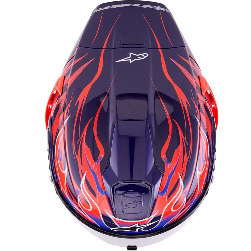Integrální helma na motorku Alpinestars Supertech R-10 Flyte limitovaná edice Jorge Martin fialovo-červená