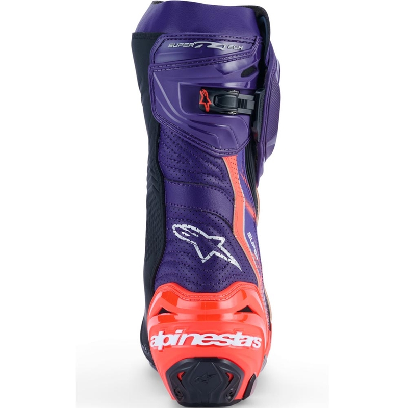 Boty na motorku Alpinestars Supertech R Vented Flyte limitovaná edice Jorge Martin fialovo-červeno-černé