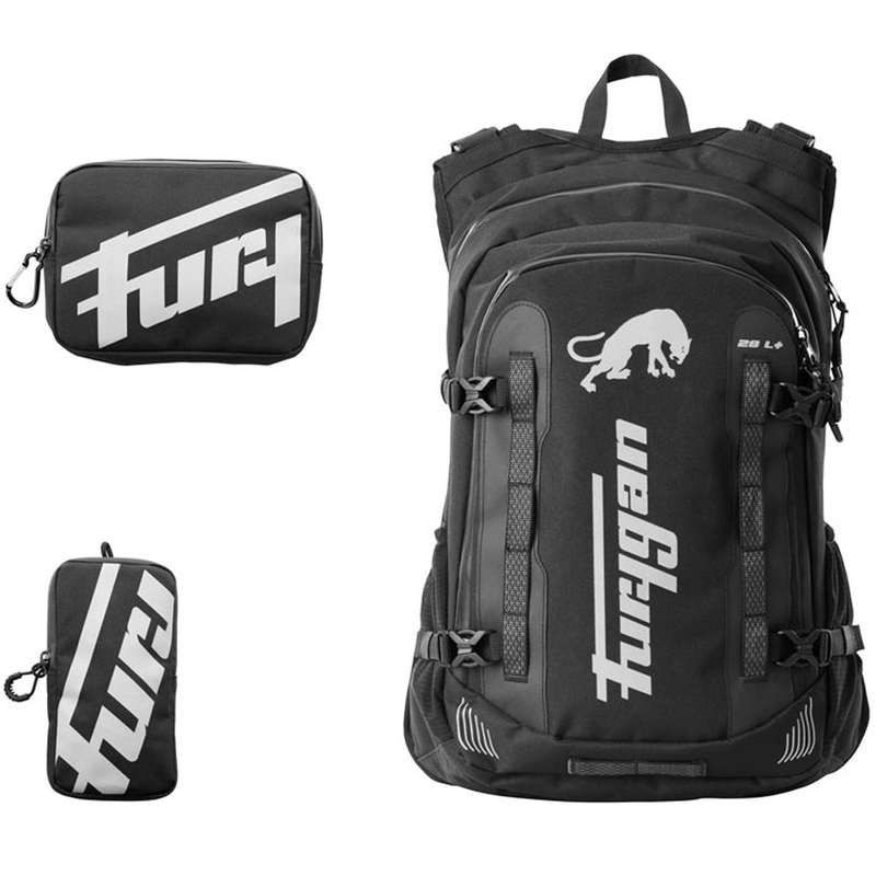 Batoh Furygan ADV 28L+ černo-bílý