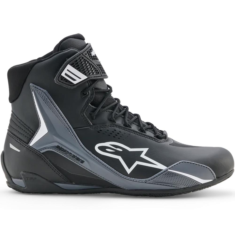 Boty na motorku Alpinestars Faster-4 Drystar černo-tmavě šedo-bílé