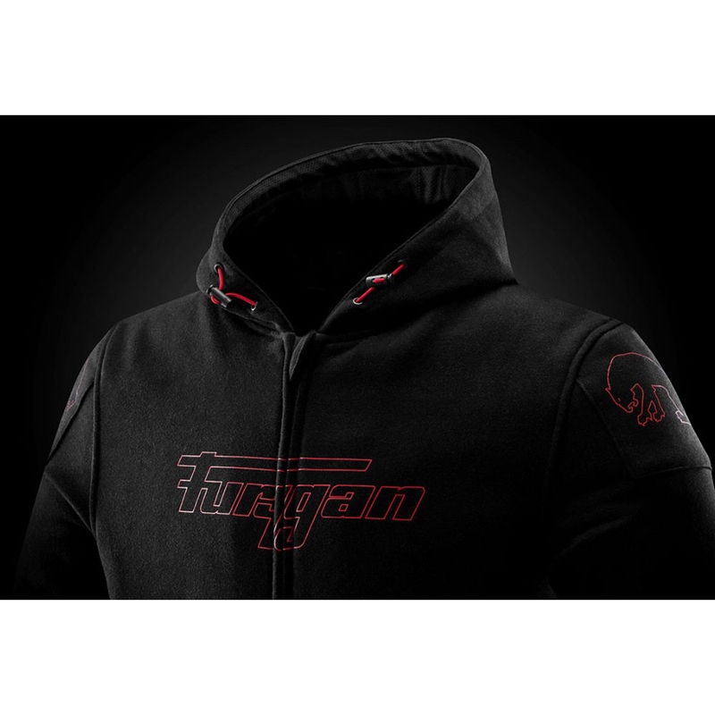 Mikina na motorku Furygan Livio X Kevlar® černo-červená