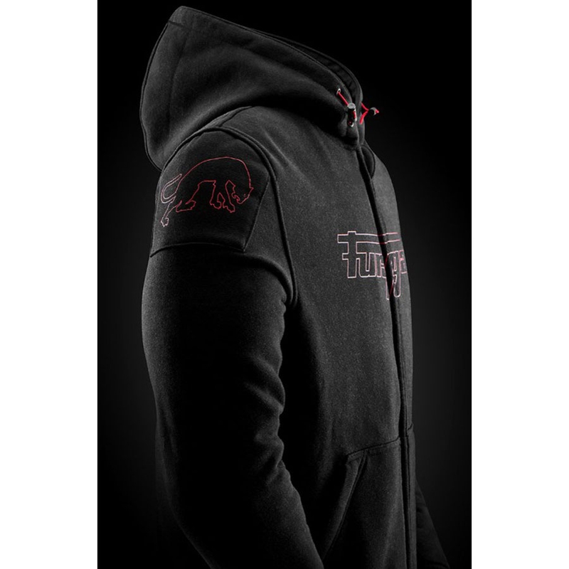 Mikina na motorku Furygan Livio X Kevlar® černo-červená