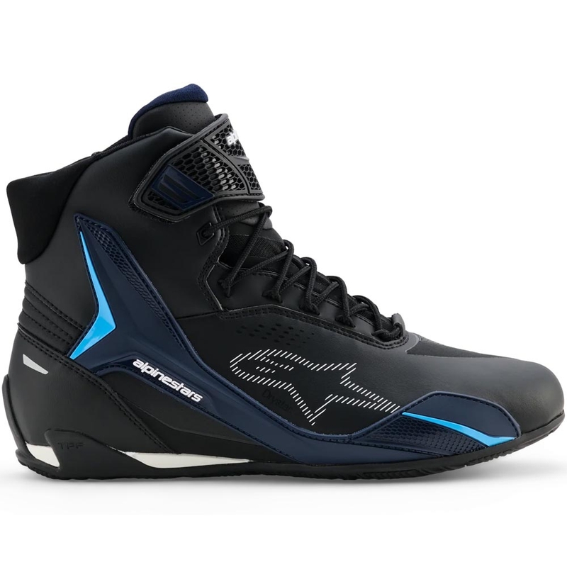 Boty na motorku Alpinestars Faster-4 Drystar černo-modro-bílé