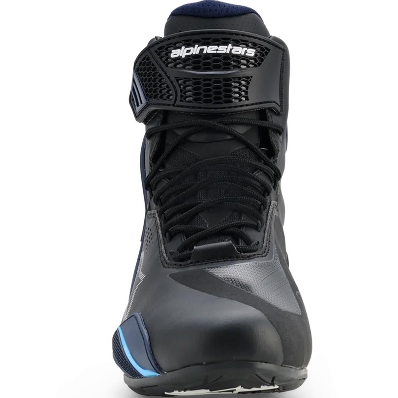 Boty na motorku Alpinestars Faster-4 Drystar černo-modro-bílé