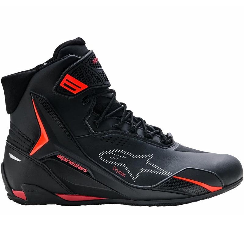 Boty na motorku Alpinestars Faster-4 Drystar černo-fluo červené