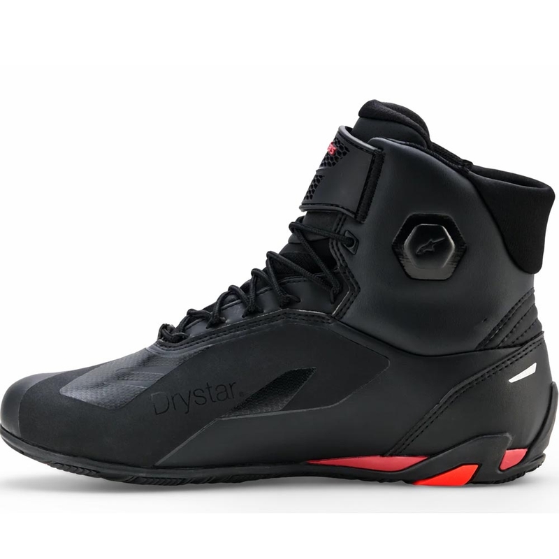 Boty na motorku Alpinestars Faster-4 Drystar černo-fluo červené
