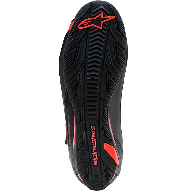 Boty na motorku Alpinestars Faster-4 Drystar černo-fluo červené