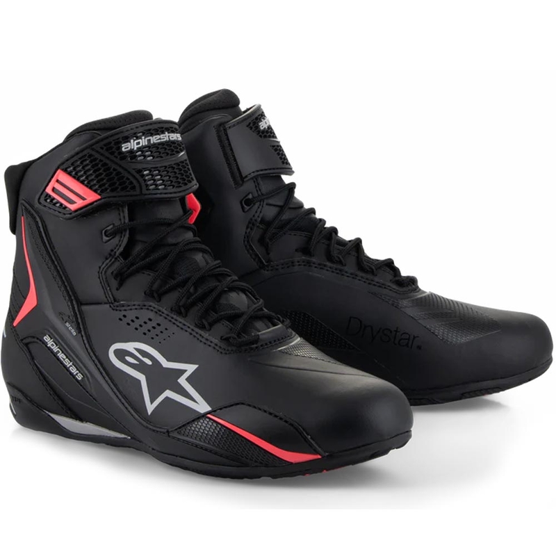 Dámské boty na motorku Alpinestars Stella Faster-4 Drystar černo-šedo-červené