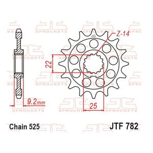 Řetězové kolečko JT JTF 782-16 16 zubů, 525